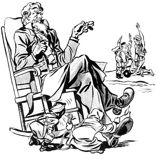 Jack Kirby - Uncle Sam cartoon