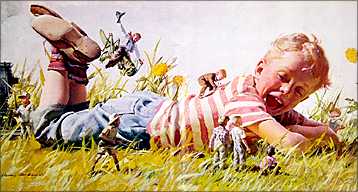 Harry Anderson - boy and toys