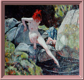 Harvey Dunn - red headed nude