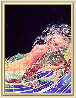 Virgil Finlay - Famous Fantastic Mysteries cover