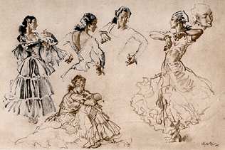 William Russell Flint - Drawings
