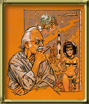 Kelly Freas self-portrait