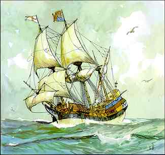 Gordon Grant - Ships Under Said