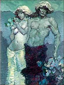 Jeffrey Jones - Queens Walk in the Dusk
