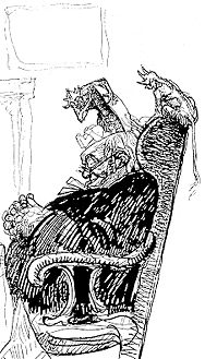 Heinrich Kley - sleeping vicar