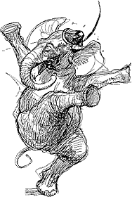 Heinrich Kley - party elephant