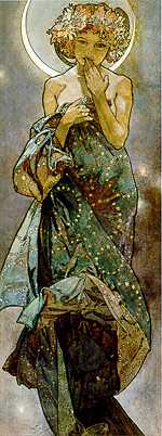 Alphonse Mucha - Moon