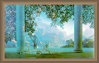 Maxfield Parrish - Daybreak (blue)