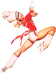 George Petty - skating majorette