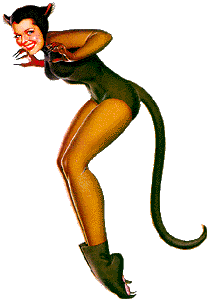 George Petty - girl in cat suit
