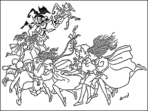 Arthur Rackham - Xankiwank and Bletherwitch