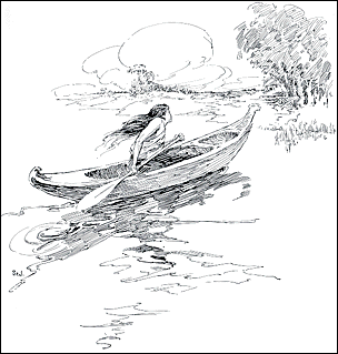J. Allen St. John - pen & ink