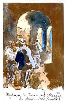 Daniel Vierge - watercolor