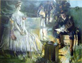 Howard Chandler Christy - 'It is not only bullets that wound'