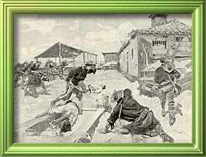 Howard Chandler Christy - Fight at San Juan Block-house