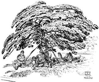 Harold von Schmidt - wartime sketch