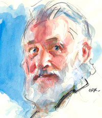 My portrait by Everett Raymond Kinstler. jim